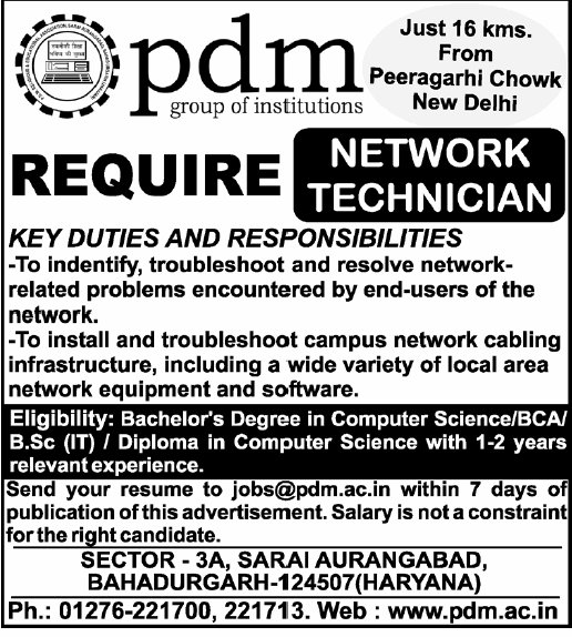 vacancy Notice