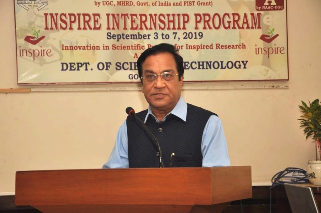 Prof. Bakhshi at Inspire Internship Program of DST - PDM University ...