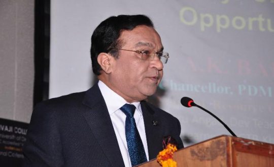 Prof. Bakhshi inaugurates National Conference at DU