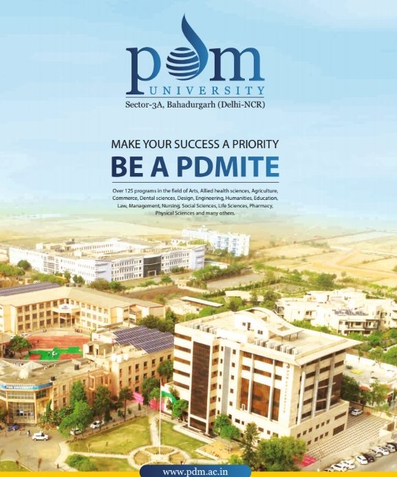 Admissions 2020 PDM University, Bahadurgarh (Delhi NCR), India