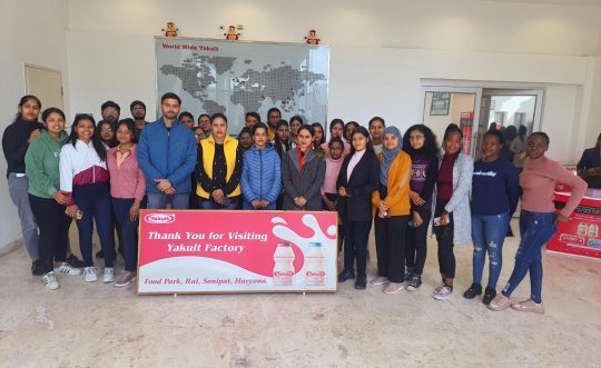 Department of Nutrition and Dietetics Industrial Visit to Yakult Danone India Pvt. Ltd, Sonipat