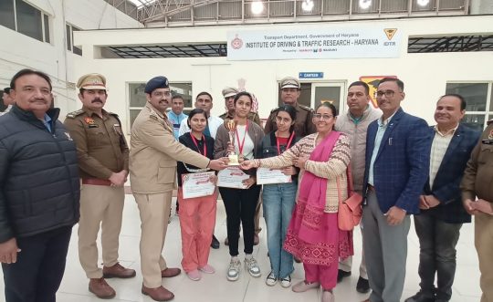B.Ed Students Achieve District-Level First Position in Road Safety Quiz